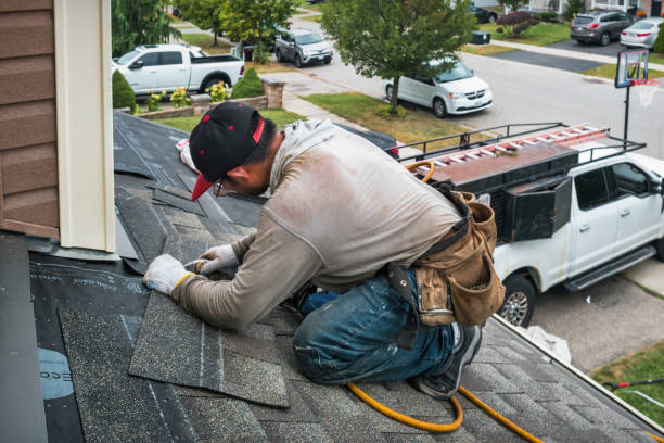 Professional Gutter Repair And Installation technician working in Duncombe, IA
